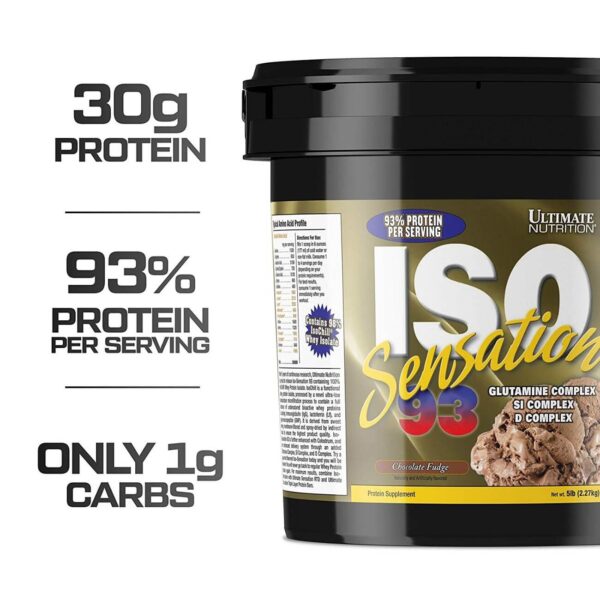 Ultimate Nutrition ISO Sensation 93 Whey Isolate - Image 2