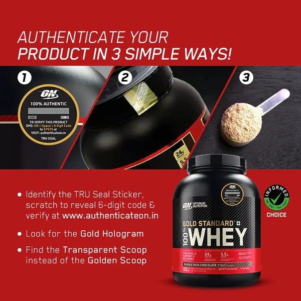 Optimum Nutrition ON Gold Whey Protein Gold Standard - Image 2